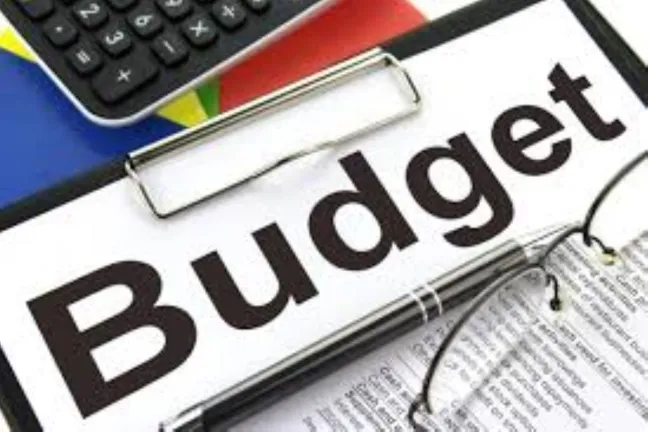 Printed in bold letters the word Budget.