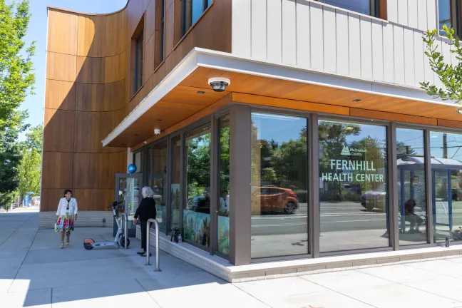 Exterior shot of the Fernill Health Center