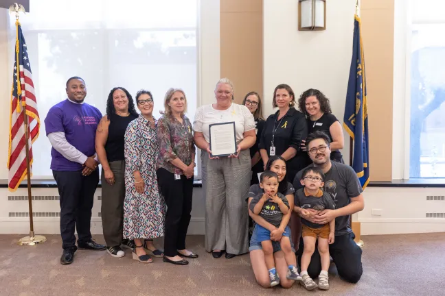 Board of Commissioners with community members