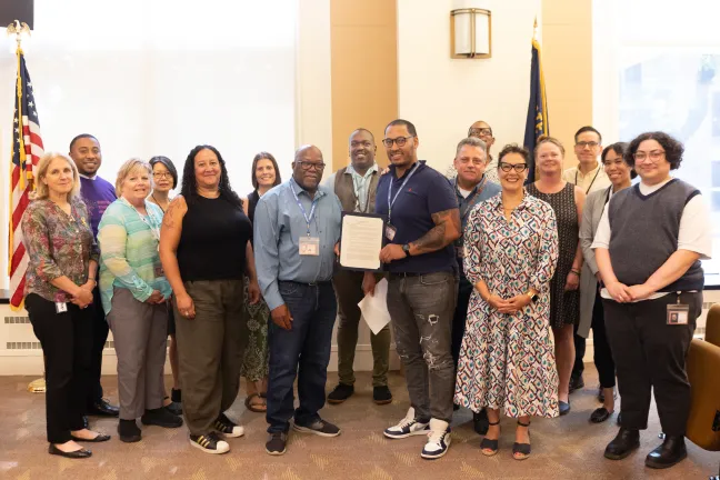Board of Commissioners joined by County staff for Recovery Month
