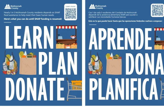 SNAP Fliers in English and Spanish