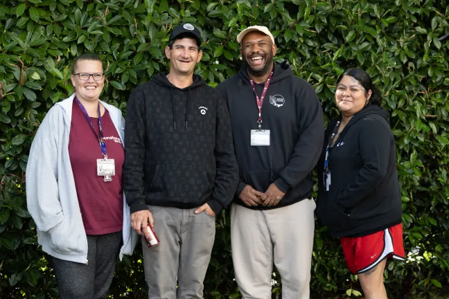 Wes and Sunstone Way staff standing together and smiling