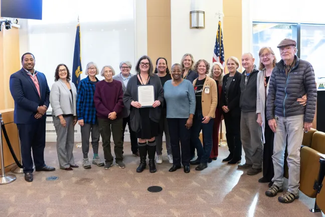 The Board celebrates National Family Caregivers Month with County staff and community members