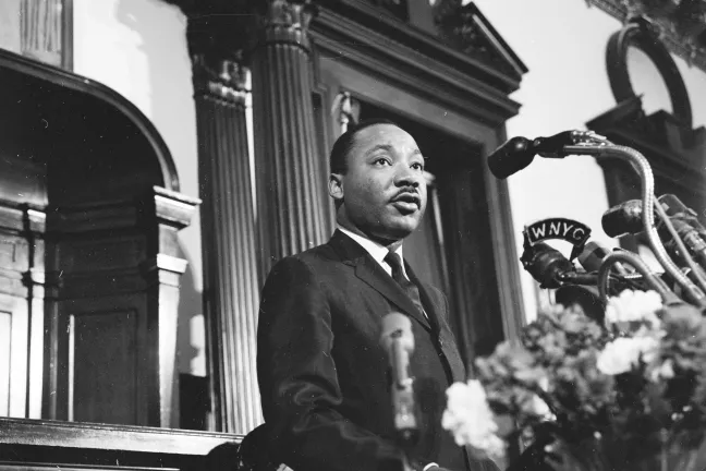 Dr. Martin Luther King, Jr., New York City Hall, December 17, 1964.