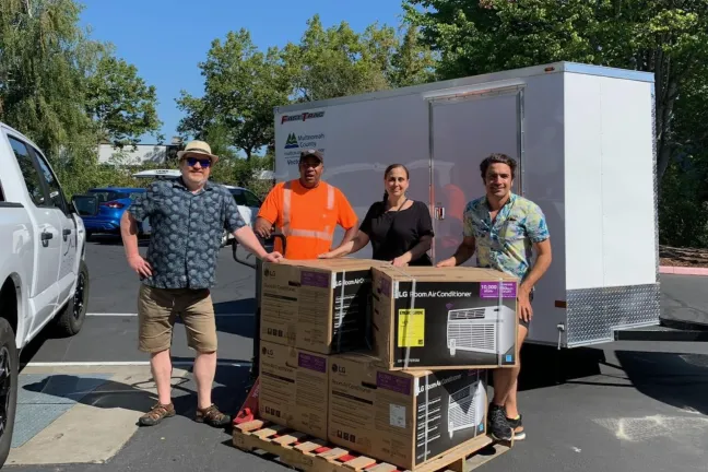 Distributing Air Conditioners to the Community