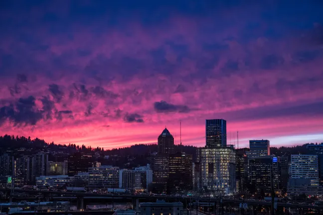 Photo of Portland night sky 