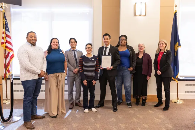 The Board of County Commissioners and invited guests celebrate Chinese Lunisolar New Year