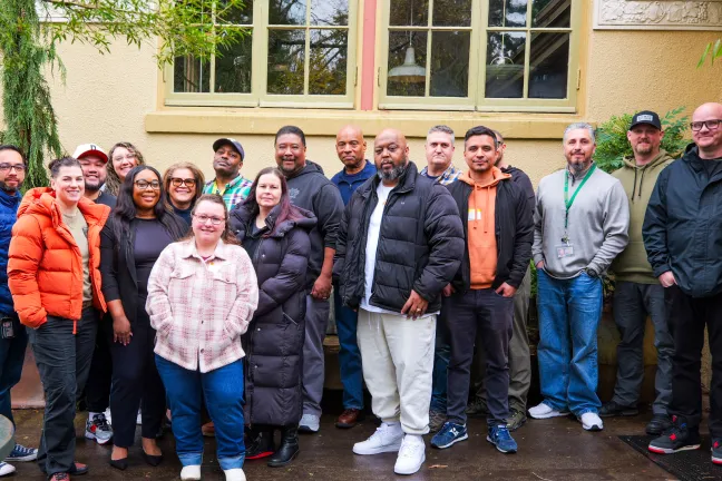 Group of DCJ staff comprising both the adult and juvenile divisions