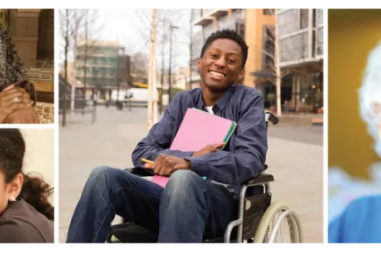 Diverse older and disabled people