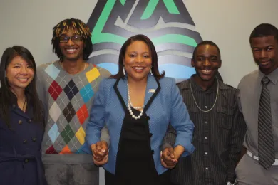 Commissioner Smith and youth