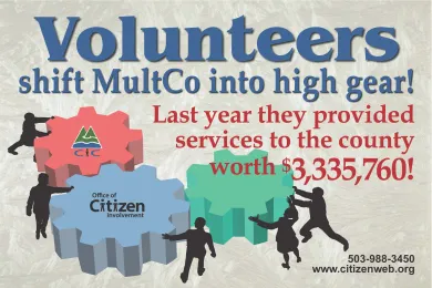 Volunteer hours value poster