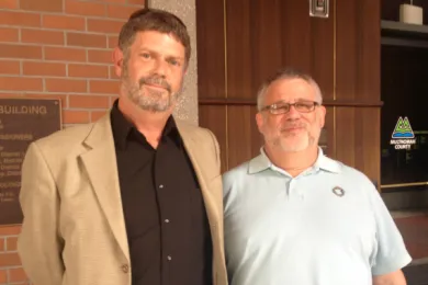 From left: Jim Cox and Jim Clay