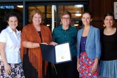 Hunger Action Month proclamation presenters 