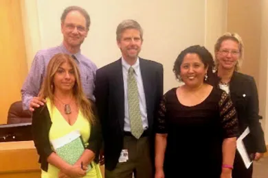 Presenters at the Board of County Commissioners meeting