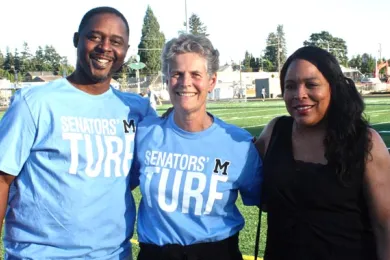 From left: Marshall Haskins; Portland Public Schools Superintendent Carole Smith; and Commissioner Loretta Smith
