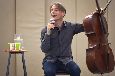 Internationally acclaimed Cellist Alban Gerhardt performs at Juvenile Services Division