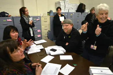 Multnomah County elections workers
