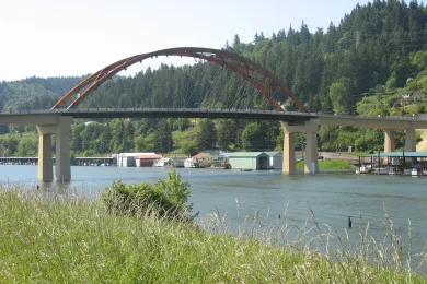 The Sauvie Island Bridge is the gateway to a rural agricultural community.