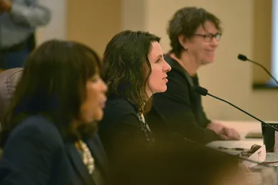 Commissioner Smith, Chair Kafoury and Commissioner Shiprack at a board meeting
