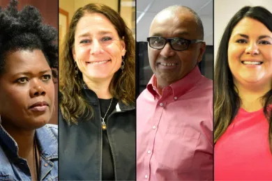 From left: The Department of Community Justice's Erika Preuitt; Deena Corso; Truls Neal; and Leticia Longoria-Navarro  