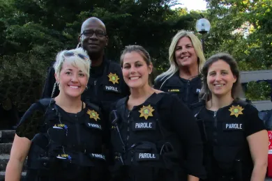 PPOs staff a booth at National Night Out