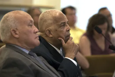 George Hocker Jr. and Rev. LeRoy Haynes shared their stories of racial injustice