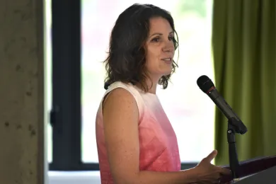 Chair Kafoury speaks at the grand opening of Bud Clark Clinic on Wednesday. 