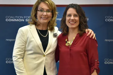 Gabrielle Giffords (left) and Chair Kafoury 