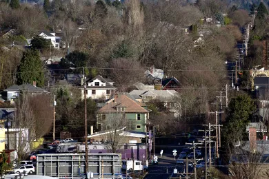 Residential view of Portland