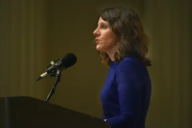 Multnomah County Chair Deborah Kafoury delivers her 2016 State of the County address at the Sentinel Hotel on Friday, March 18. 
