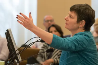 State Senator Elizabeth Steiner Hayward asks county board to raise legal age for tobacco purchase.