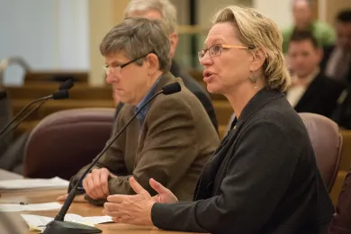 Health Department Director Joanne Fuller and Health Officer, Dr. Paul Lewis