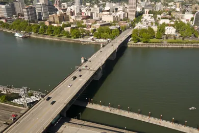 The Burnside Bridge is part of a regional lifeline route.