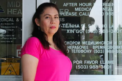 Fabiola Arreola receives care at Multnomah County.