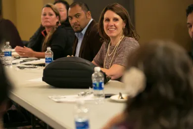 Chair Deborah Kafoury listens to Pacific Islander Coalition.