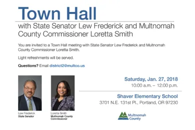 Commissioner Smith Jan. 27 Townhall image