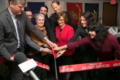 Lines for Life ribbon cutting