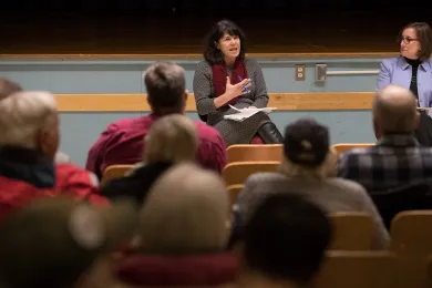 Commissioner Sharon Meieran joined Rep. Andrea Salinas for a town hall on health care access.
