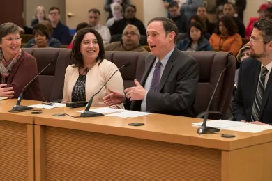 Dan Saltzman speaks about the Gateway Center