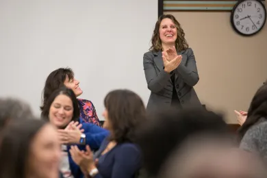 Chair Deborah Kafoury addresses members of the 2019 Legislature