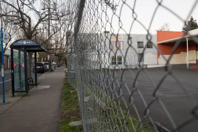 County-owned land on North Williams Avenue that's been donated to the City of Portland for housing. 