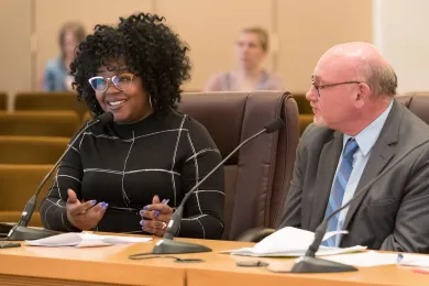 Ebony Clarke, Director of the Mental Health and Addition Services Divsion, explains the county's role as the Local Mental Health Authority