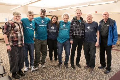 Members of Northstar Clubhouse, a peer-led mental health recovery center came out to testify at hearing on 2020 budget.