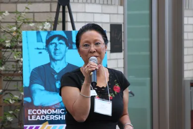 Commissioner Lori Stegmann at NaCo event.