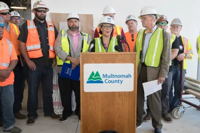 Jessica Vega Pederson at Courthouse