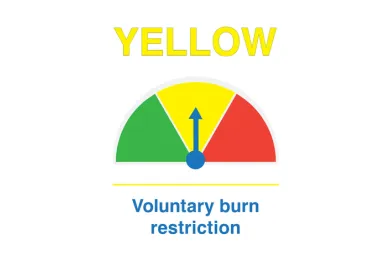 County issues "yellow day" voluntary wood burning curtailment