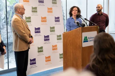 Health Officer Dr. Jennifer Vines lists health risks from climate change, calls for action