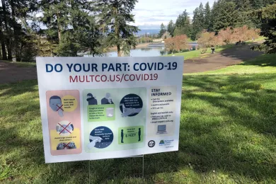 people walking in mount tabor park