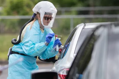 COVID-19 testing at East County Health Center