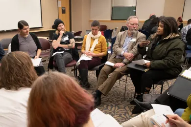 February 2020: East County residents gathered at a community forum to learn about the Here Together ballot measure. The local implementation details how Multnomah County will use the funds raised by the ballot measure, which was approved in May.